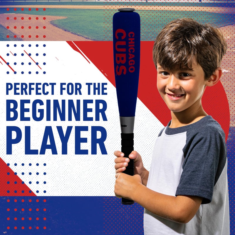 Franklin Sports MLB Chicago Cubs Team Jumbo Foam Bat and Ball Set, 21-Inch, Blue - Image 2